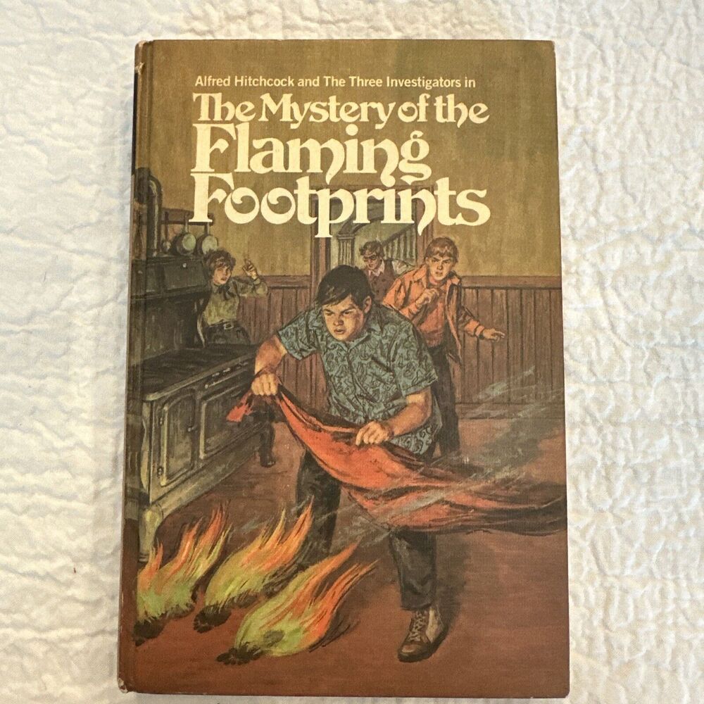 Alfred Hitchcock The Mystery Of The Flaming Footprints HC 1st Edition